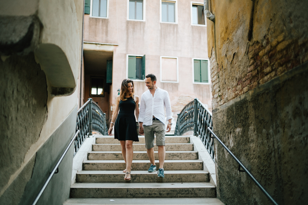 Engaged in Venice Italy