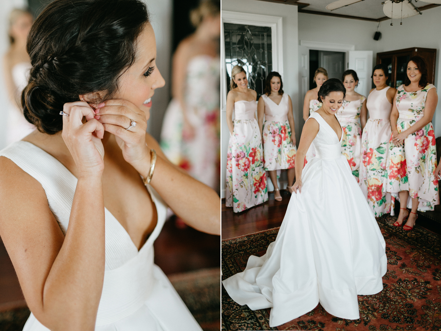 The Cedar Room bride getting ready