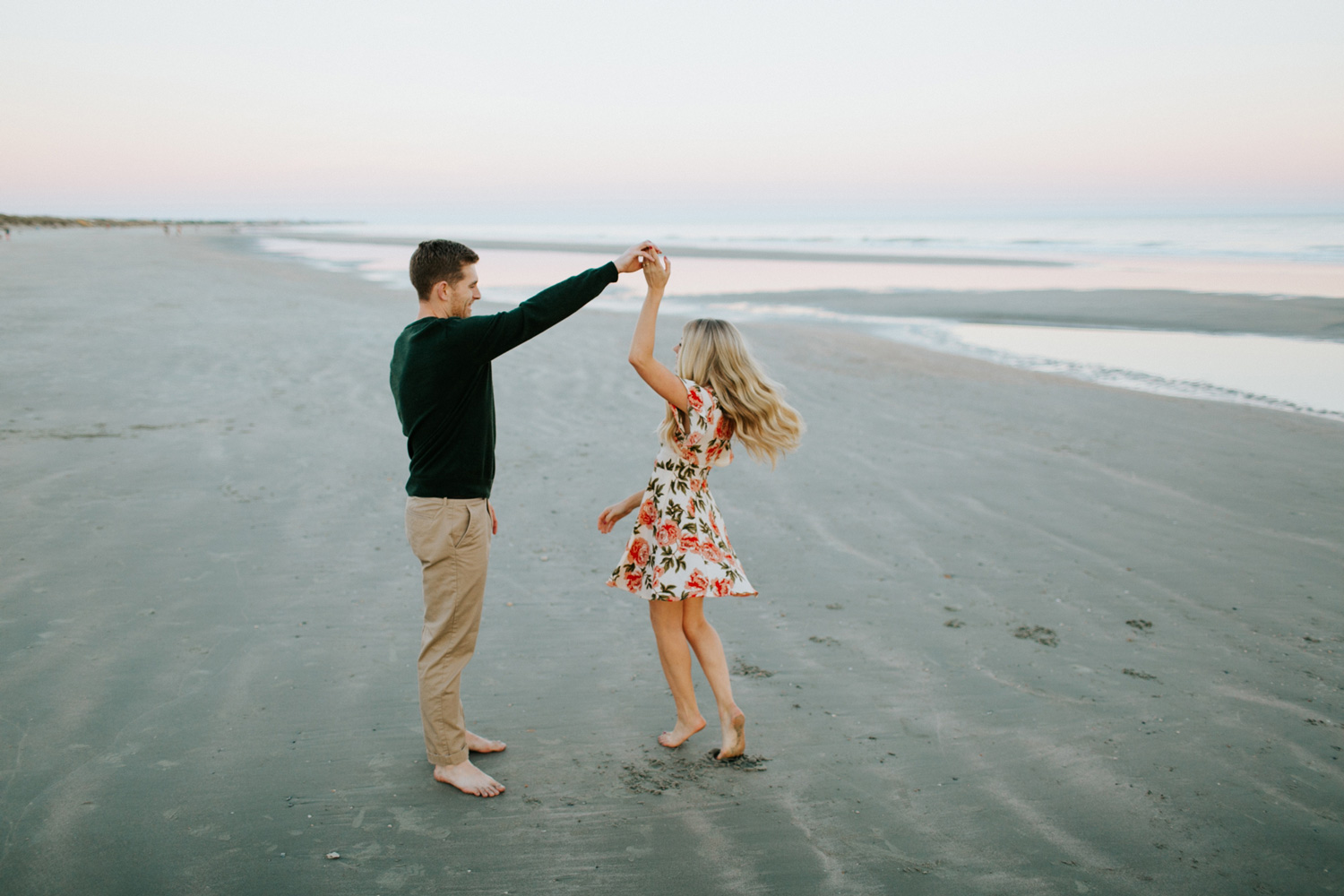 Isle of Palms, SC Sunset Engagement Session