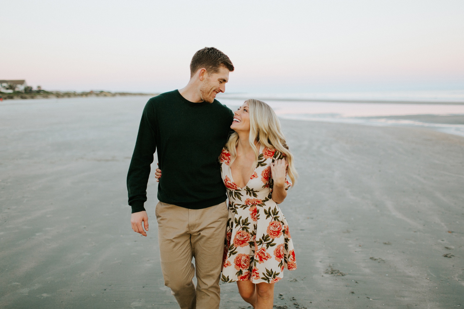 Isle of Palms, SC Sunset Engagement Session