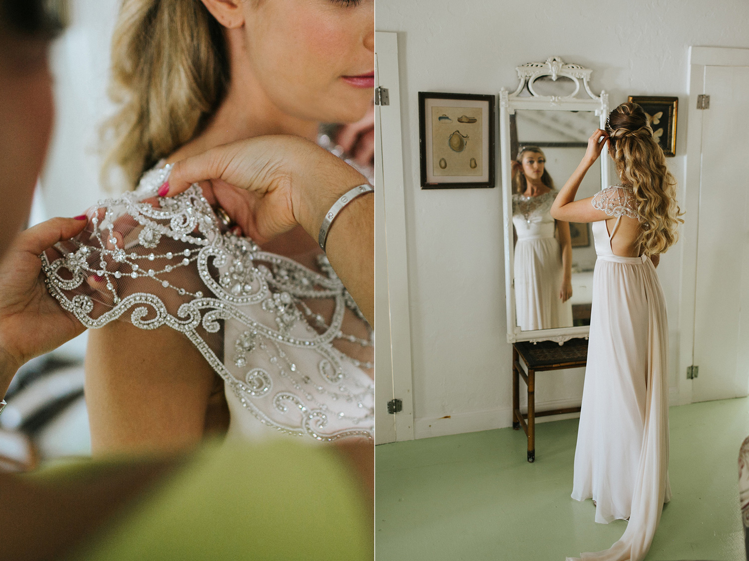 Ocean View Club Wedding, Bride getting ready