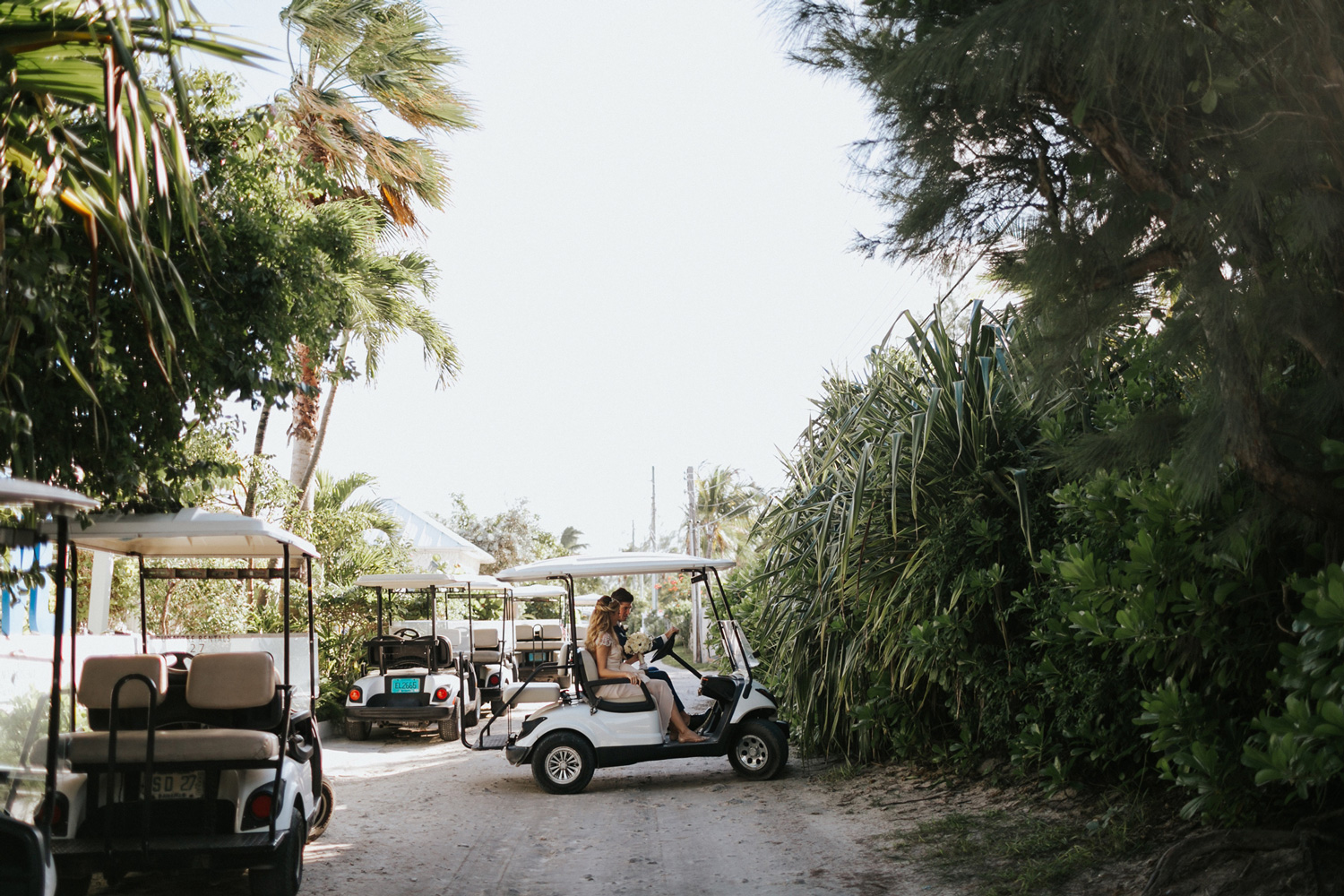 Ocean View Club Wedding, bride and groom portraits