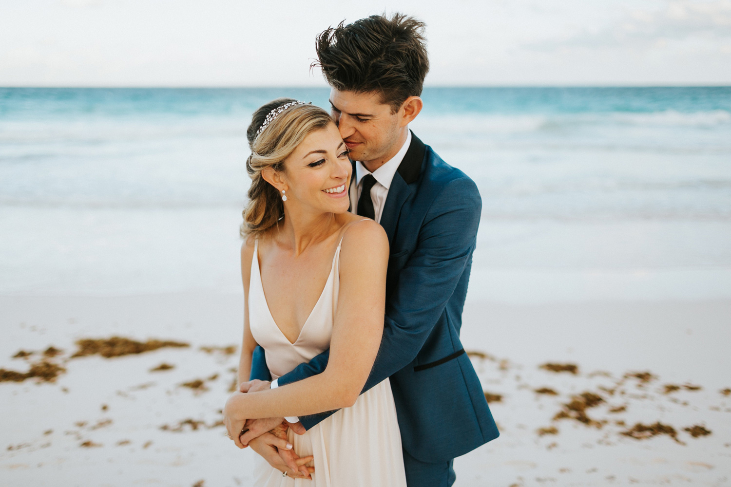 Ocean View Club Wedding, bride and groom