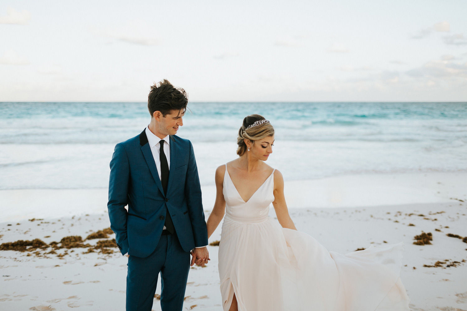 Ocean View Club Wedding, bride and groom