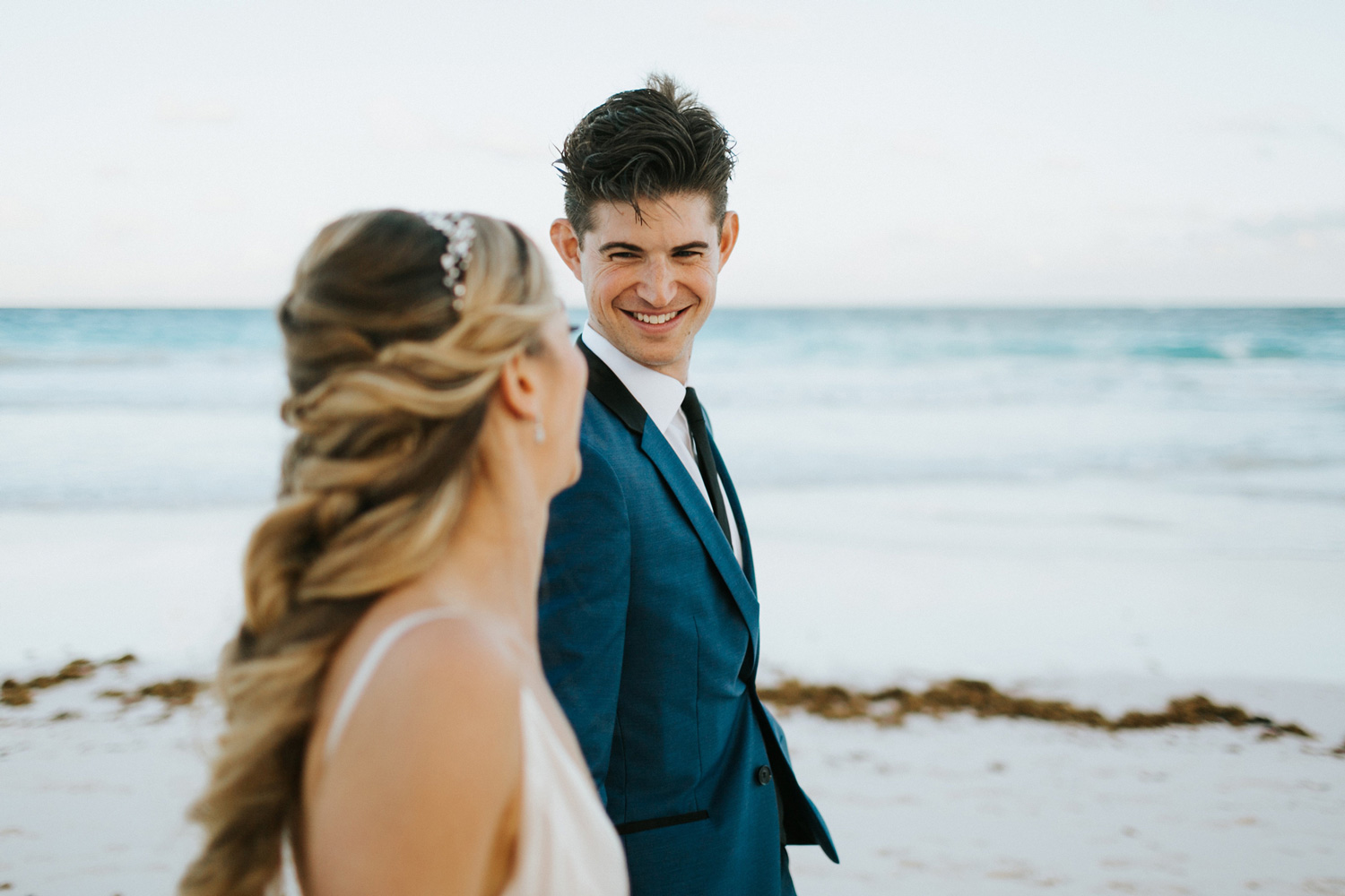 Ocean View Club Wedding, bride and groom
