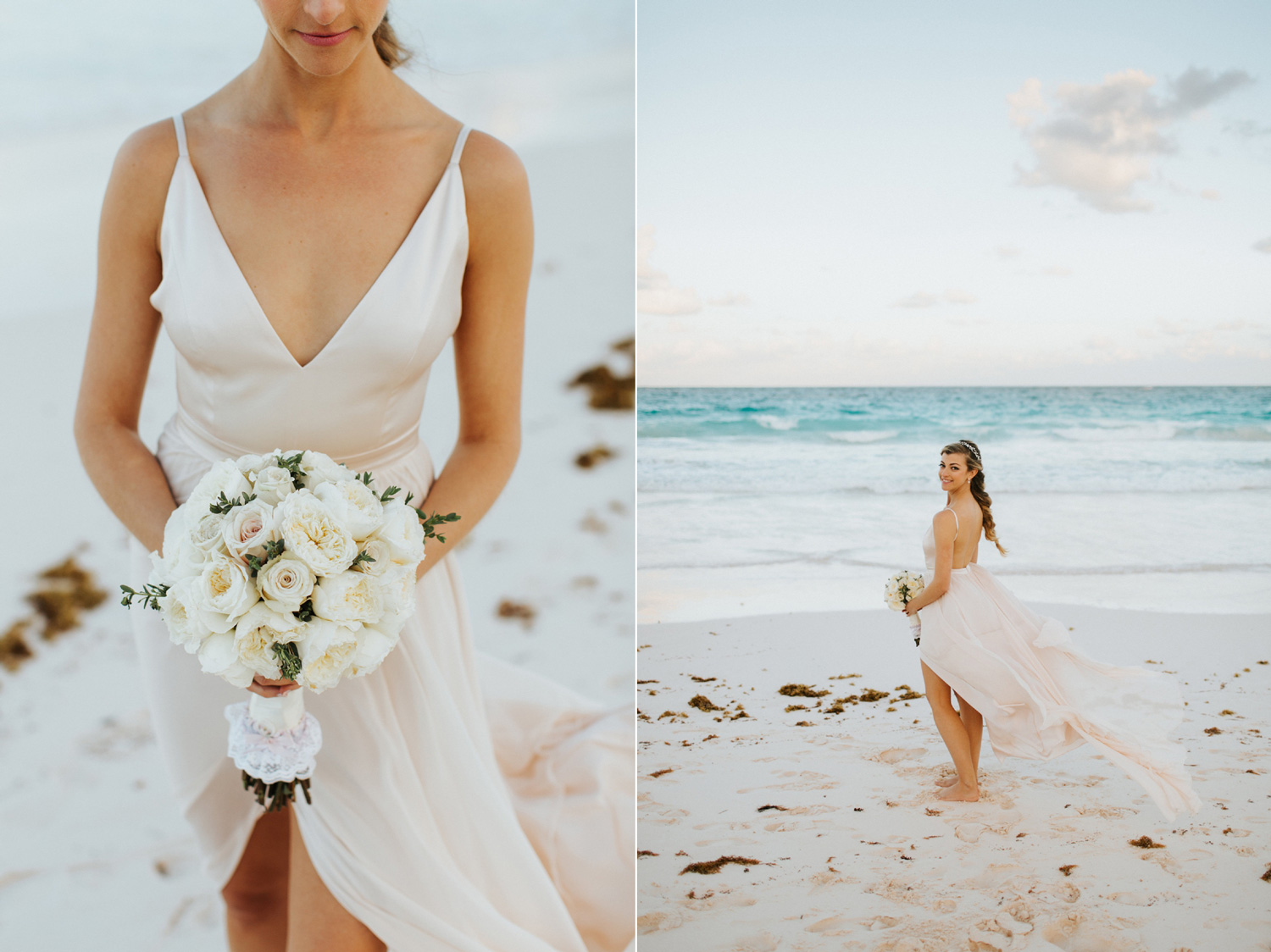 Ocean View Club Wedding, bride and groom