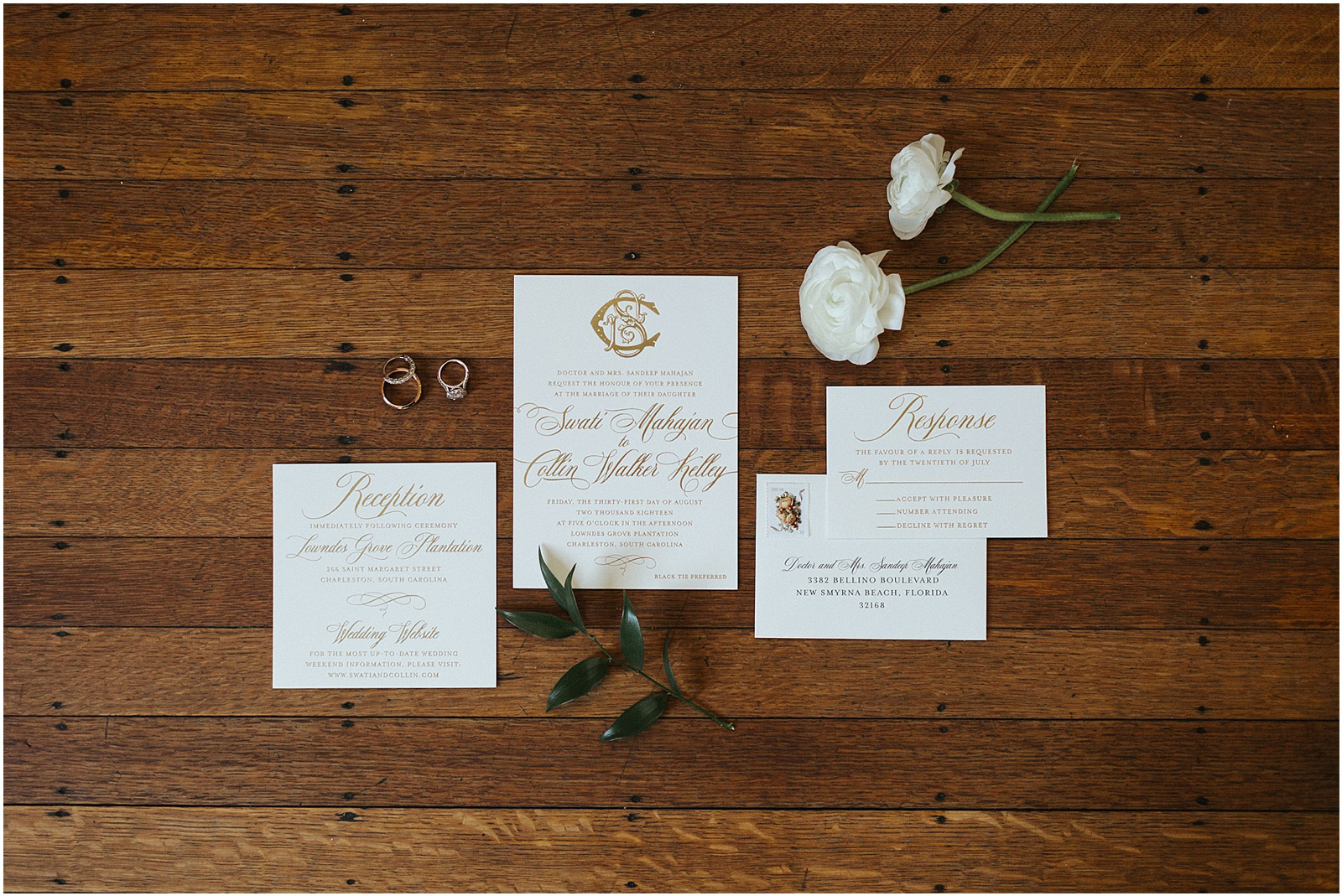Lowndes Grove Plantation Wedding Photos