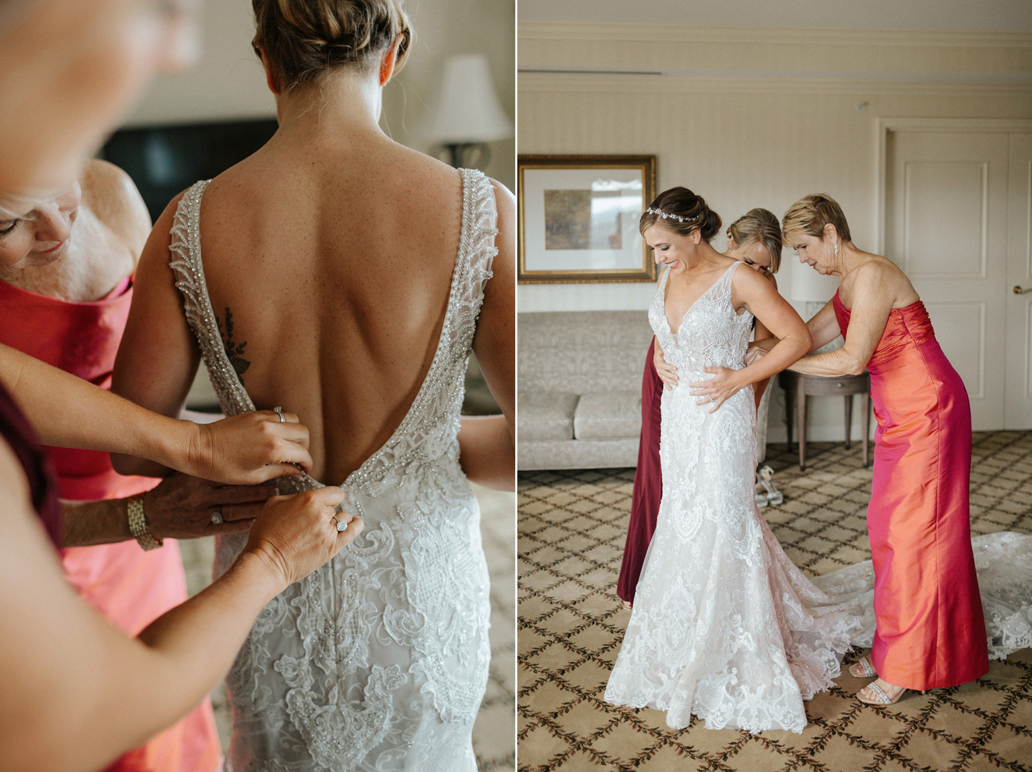 Inn on Biltmore Estate bride getting ready