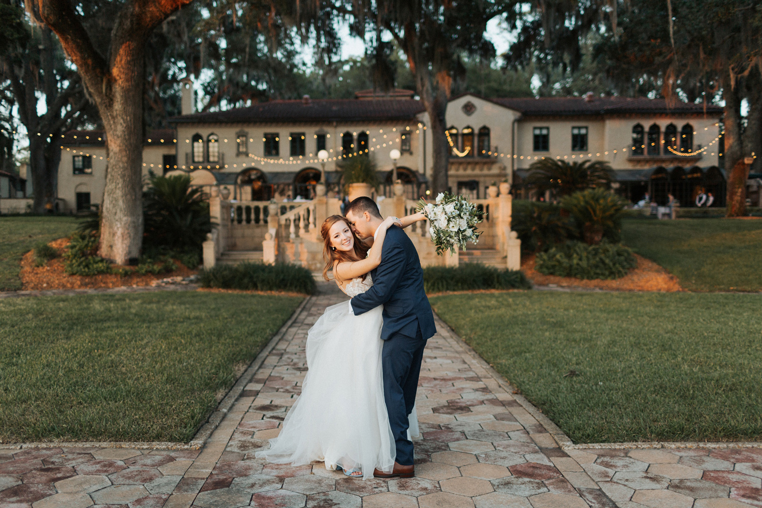 Epping Forest Yacht Club Bride & Groom Sunset Photos