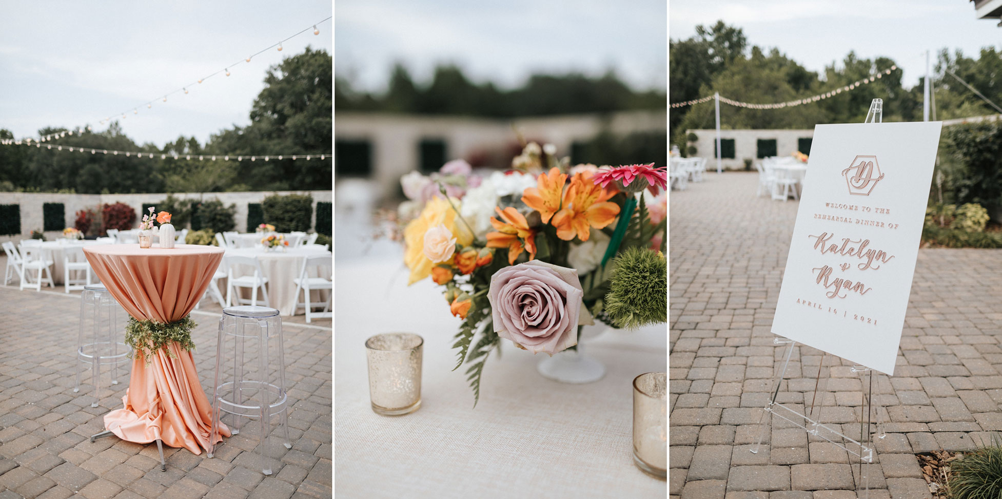Paradise Spring Wedding Rehearsal Dinner